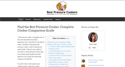 Desktop Screenshot of bestpressurecookers.net