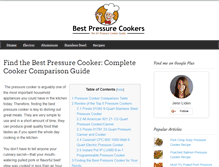 Tablet Screenshot of bestpressurecookers.net